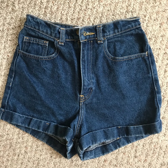 American Apparel Pants - High wasted vintage denim shorts
